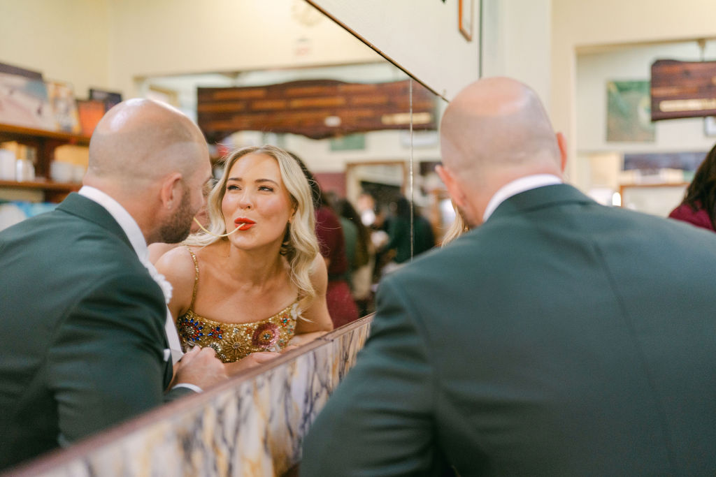 Emma Hawkins Pepe's Italian & Liquor Wedding