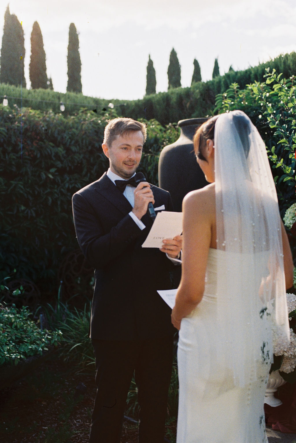 Emma Hawkins Pietro Gallus Estate 35mm film Wedding Photographer