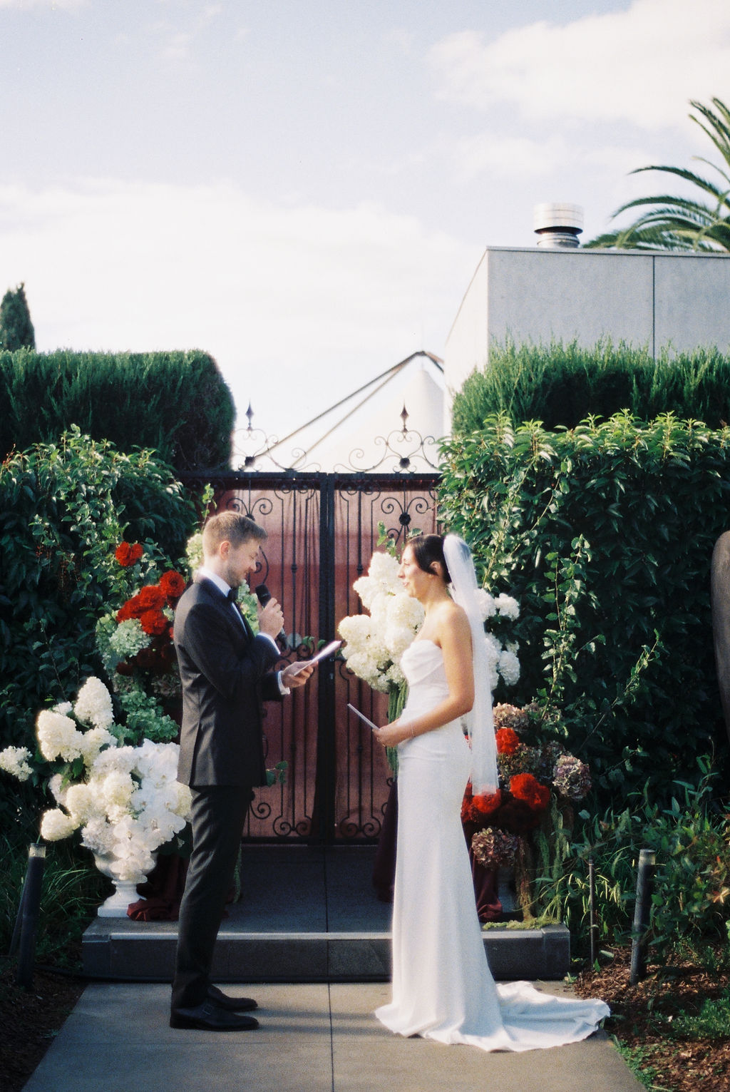 Emma Hawkins Pietro Gallus Estate 35mm film Wedding Photographer