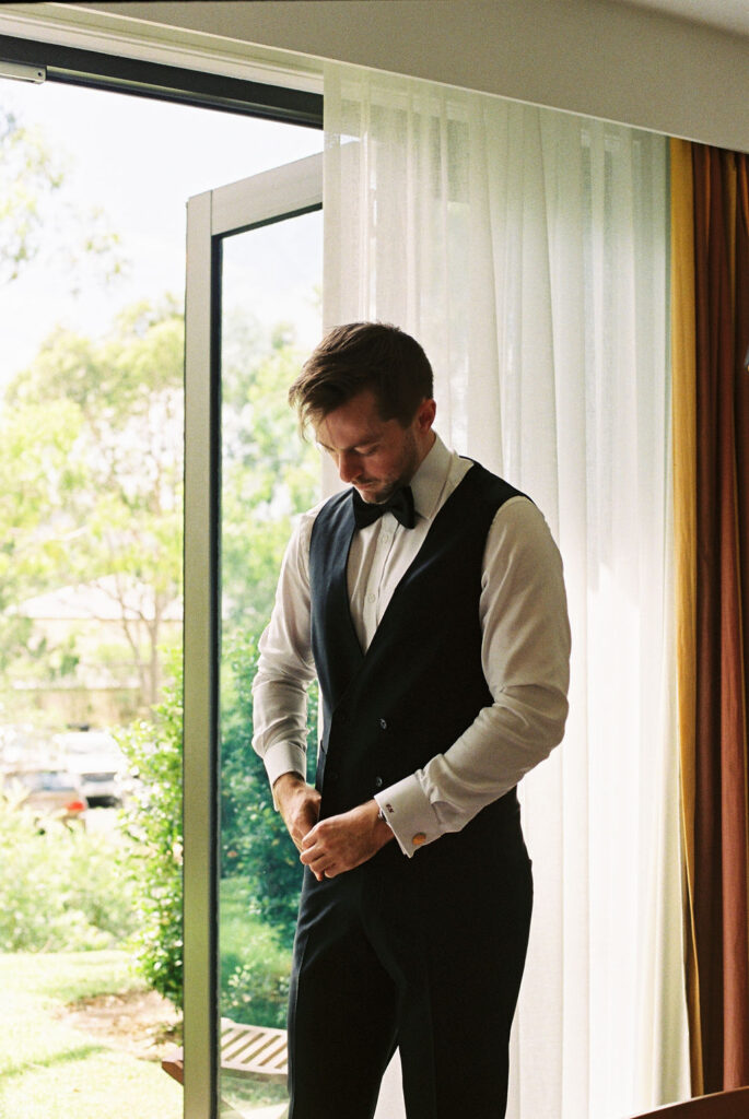 Emma Hawkins Pietro Gallus Estate 35mm film Wedding Photographer