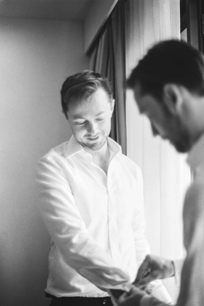 Emma Hawkins Pietro Gallus Estate 35mm film Wedding Photographer